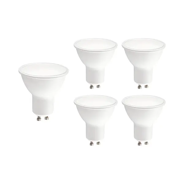Kobi Led Spot GU10 7W - 600lm - 4000K - 230V - Voor Badkamer, Keuken Of Werkverlichting - GU10 Fitting - 5 Stuks thumbnail