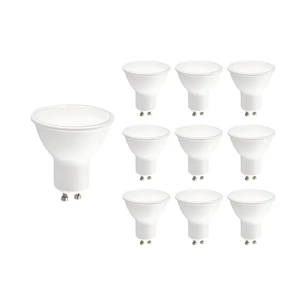 Kobi Led Spot GU10 1W - 90lm - 3000K - 230V - Voor Vitrinekast, Trapverlichting Of Sfeerlamp - GU10 Fitting - 10 Stuks thumbnail