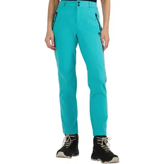 4F Broek Trekkingowe Dames Softshell Fnk Blauw Turquoise - Maat L