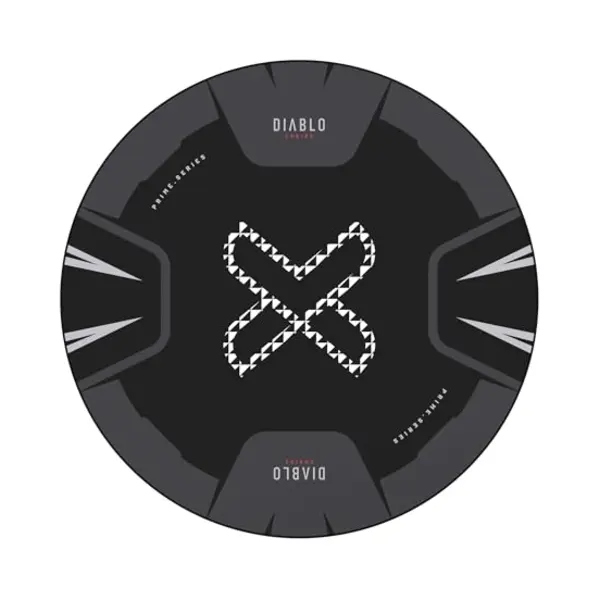 Diablo Tapis De Sol Chaise Gamer 100 Cm Rond Antidérapant Tapis Protection Sol Pour Fauteuil Gaming Chaise Bureau thumbnail