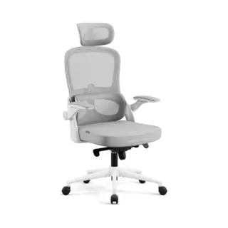 Diablo V-Light Ergonomischer Bürostuhl Netzrücken Atmungsaktiv Verstellbare Lordosenstütze 3D Armlehnen Kopfstütze Wippmechanik Bis 110 Kg