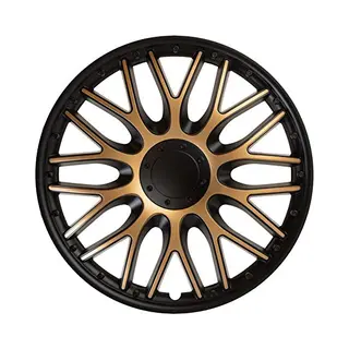 Auto-Style J-Tec Satz Radzierblenden Orden 16-Zoll Schwarz/Gold