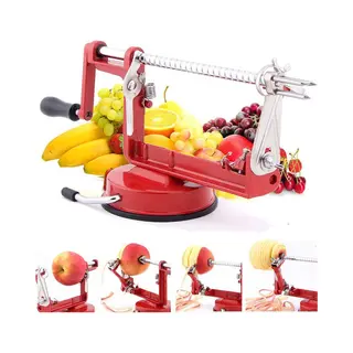 3 In 1 Appelboor - Appelschiller Met Zuignap - Groentesnijder Dunschiller Voor Aardappelen En Fruit - Appelschilmachine - Appelsnijder - Rvs