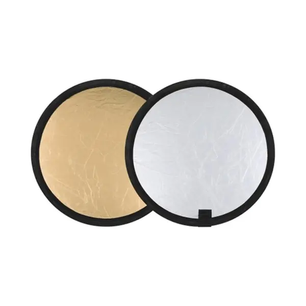 Puluz Reflectiescherm - Reflectiescherm Fotografie - Reflectiefilter - Foto Reflector - Licht Vervormer 30cm 2 In 1 (Zilver / Goud) PU5103 thumbnail