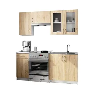Akord Lima Keukenmeubelset - Keuken - Voor Een Kleine Keuken - Voor Een Slaapkamer Met Kitchenette - Duurzaam - Voor Modern En Traditioneel Design -