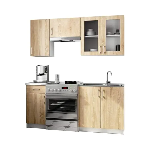 Akord Lima Keukenmeubelset - Keuken - Voor Een Kleine Keuken - Voor Een Slaapkamer Met Kitchenette - Duurzaam - Voor Modern En Traditioneel Design - thumbnail