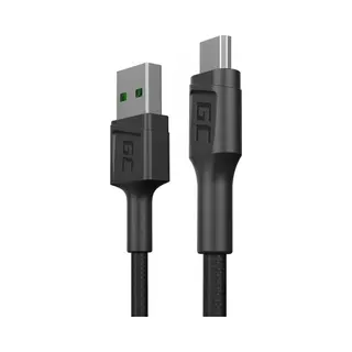 Green Cell KABGC23 Usb cable Usb 2.0 0.3 m Usb A Micro-Usb B Black