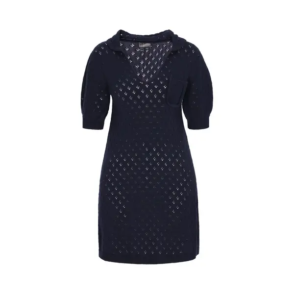 DreiMaster Vintage Gebreide Jurk Navy thumbnail