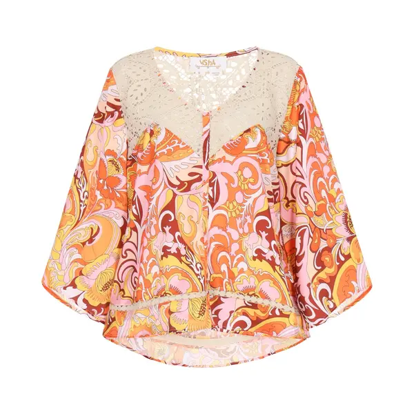 Usha Festival Blouse Gemengde Kleuren thumbnail