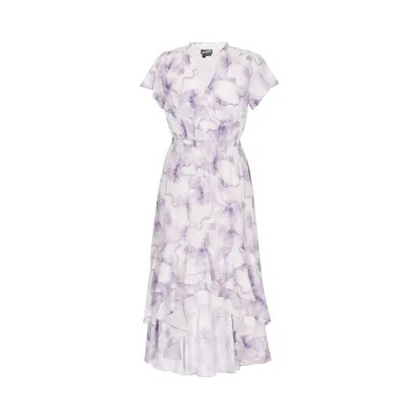 DreiMaster Vintage Zomerjurk Sering / Pastellila / Offwhite thumbnail