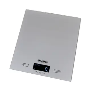 Mesko Home Ms 3145 Grijs Aanrecht Rechthoek Elektronische keukenweegschaal