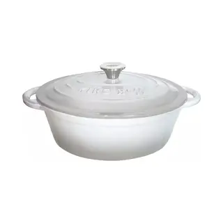 Kinghoff 1522 - Gietijzeren Braadpan - Ovaal - 30cm - 4, 5L - Grijs - Emaille