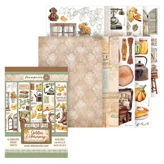 Stamperia Washi Pad "Golden Harmony"