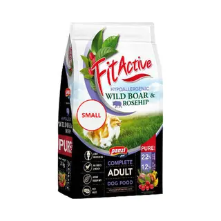 panzi pet Fit Active Burstin' out Fit Active Pure Wild Boar Small - Hypoallergeen Hondenvoer Zonder Kip Of Tarwe - Mono Eiwit Hondenvoeding - Hondenbrokken Met Everzwijn Smaak - 3kg