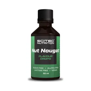 Scitec Nutrition® - Flavour Drops (50 Ml - Nut Nougat) - Nougat - ± 100 Doseringen - Smaakdruppels - Zonder Calorieën, Suiker, Vet Of Koolhydraten