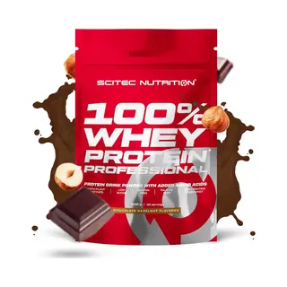 Scitec Nutrition 100% Whey Protein Professional – Enhanced With Extra Amino Acids & Digestive Enzymes – Gluten-Free – Palm Oil Free, 1000 G,