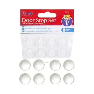 Family Pound Deurstoppers Zelfklevend Transparant - 8x - 18mm - Stootdopjes - Stootdoppen - Anti Slip Dopjes - Muurbescherming - Deurbescherming - Soft Close Kast
