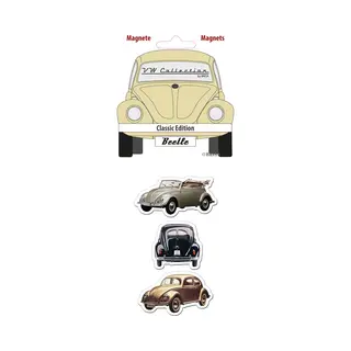 Brisa Vw Collection - Volkswagen Magneten, Set Van 3 Met Nostalgische Vw Kever-motieven, Koelkastmagneet, Magneten Voor Op De Koelkast, Magneetbord,