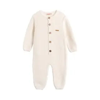 Minora Gebreide Baby Kleding Jongens-Unisex Boxpakje- Maat 74/ 6-9 Maanden-Newborn Overalls Winter-Kraamcadeau - Babyshower Cadeau-Zuiver Wit-