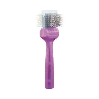 Activet® Paars Professionele Enkele Borstel | Hond - Anti Klit Slickerborstel Voor Middelzware Tot Zware Vachten - Slicker Voor Doodles, Krullend &