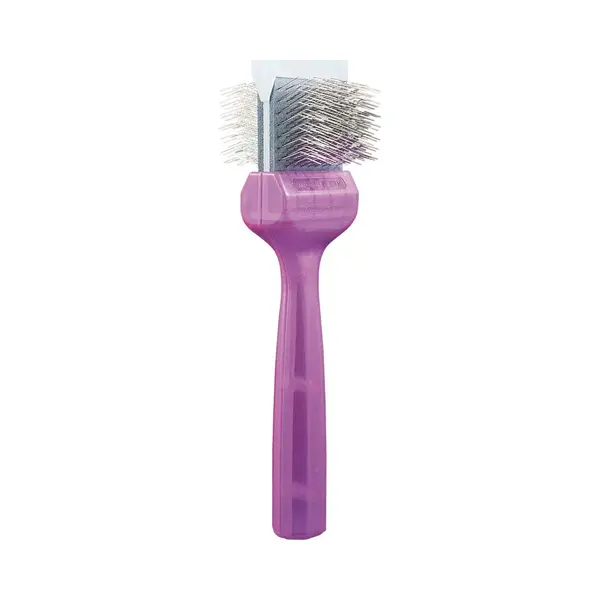 Activet® Paars Professionele Enkele Borstel | Hond - Anti Klit Slickerborstel Voor Middelzware Tot Zware Vachten - Slicker Voor Doodles, Krullend & thumbnail