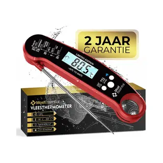 MostEssential Premium Vleesthermometer - Bbq Thermometer - Kernthermometer - Suikerthermometer - Keukenthermometer - Digitaal – Draadloos -