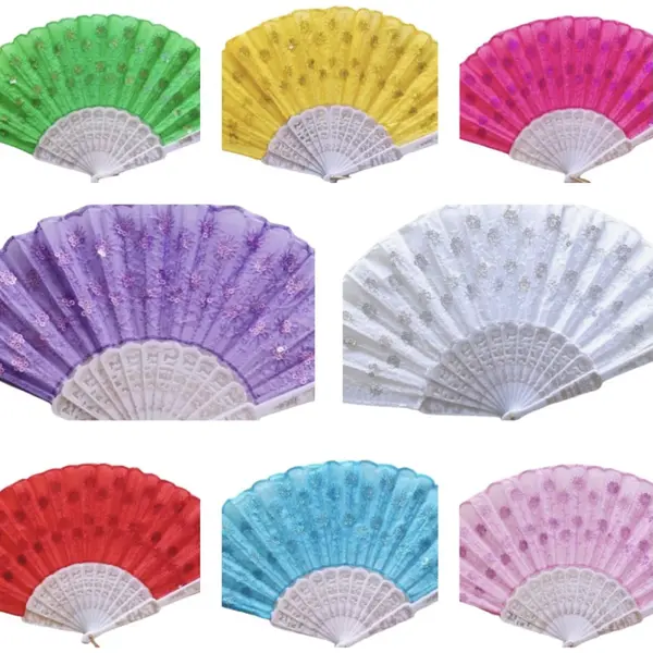 Spaanse Handwaaiers 8 Stuks Multikleuren thumbnail