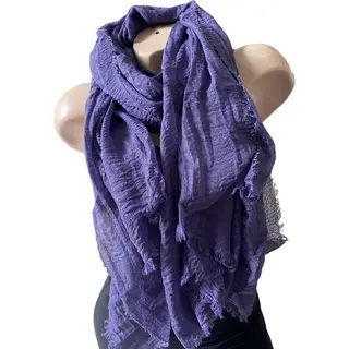 Dames Effen Kleur Sjaal 14# Dark Jean