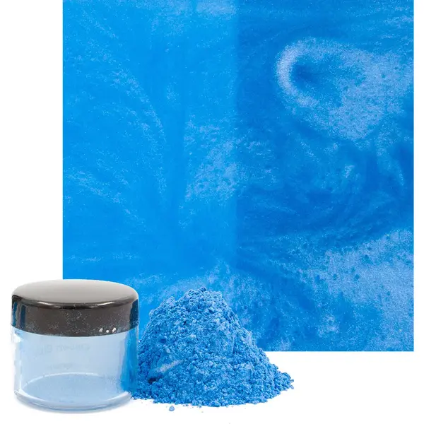 Pourpoxy pig PourPoxy Ocean Blue Metallic Epoxy Pigment 10 Gram | Epoxy Kleurstof | Pigmentpoeder | Kleurpoeder | Kleurpigment | Epoxy Kleurstof | Pigmentpoeder thumbnail