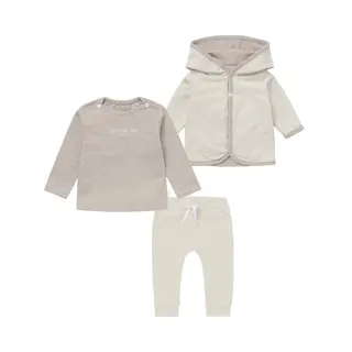 Noppies - Kledingset - 3delig - Vest Bonny - Broek Melissa Oatmeal - Shirt Hester - Maat 50