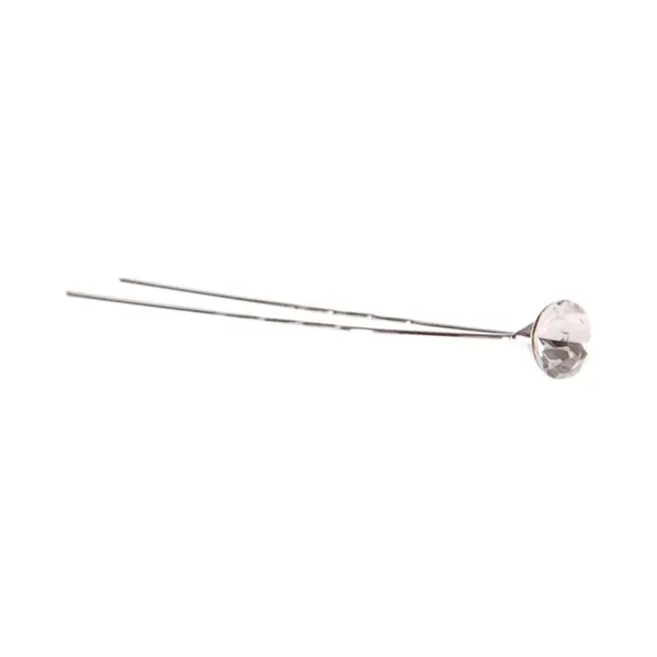 S.y.w Haarsteker Zilver Met Strass Steentje thumbnail