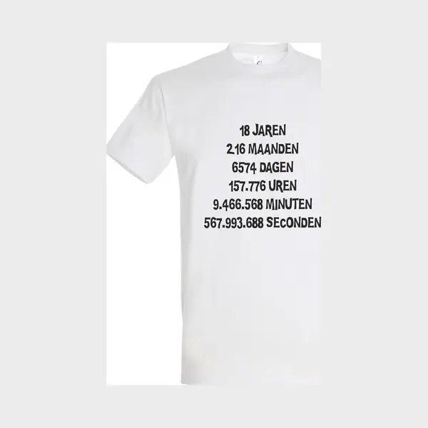 Go Mama 18 Jaar Verjaardag - T-shirt 18 Jaren, 216 Maanden - T-shirt Wit - Maat Xs - 18 Jarigen - 18 Jaar Versiering - Hoera 18 Jaar - Feestartikelen 18 Jaar thumbnail