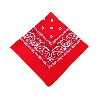 Bandana - Boeren Zakdoek Hoofdband - Accessoires Sport - Mondbescherming - Rood
