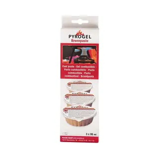 Pyrogel Brandpasta Voor Fonduebrander- Set Van 3x 95 Gram (kuipjes) - Fondue Voordeelverpakking