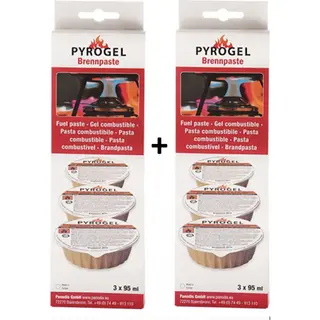 2 Sets Pyrogel Brandpasta (2 Sets A 3 Cups = 6 Cups) - Brandgel Voor Fondue / Gourmet - Voordeelverpakking Fondue Brander