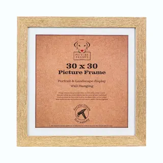 Picture Frame Uk Fotolijst Fotomaat 30x30 Cm - Mdf Hout- Licht Eiken- Fotokader - 28mm Profielbreedte - Posterlijst