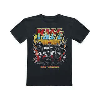 Kiss Kids - On Fire T-Shirt Black