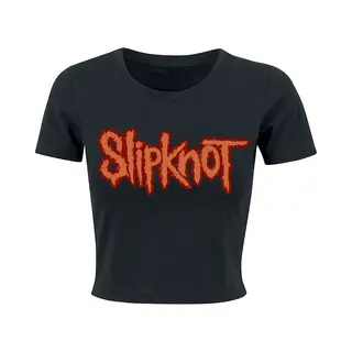 Slipknot Orange Logo T-Shirt Black