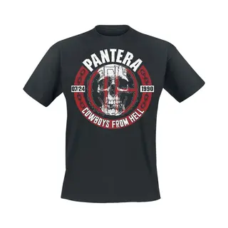 Pantera Skull Circle T-Shirt Black