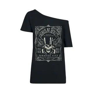 Guns N' Roses Paradise City Label T-Shirt Black