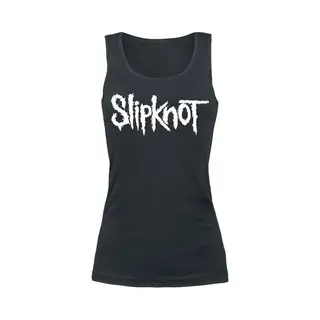 Slipknot White Logo Top Black