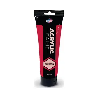Zieler, Kleuren + Verf Voor Doe-het-zelvers, - Premium Acrylic - Crimson - 120ml (609299413) (120 ml)