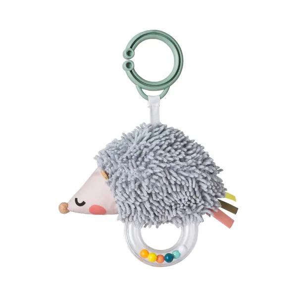 Taf Toys Spike The Hedgehog Rattle Soft Toy. Take-a-long Travel Baby Toy. Textured Sensory Baby Toy With Rattle Ring. Suitable For Newborn Infant Boys thumbnail