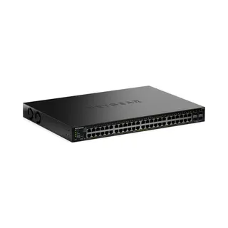 Netgear S350 Series 52-Port Gigabit Ethernet PoE+ Smart Managed Essentials Switch – 48 X 1G PoE+ @ 380W, 4 X 1G Dedicated Sfp – Desktop Or