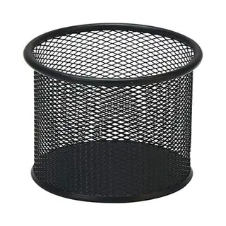 Zwarte Bureau-penhouder - Zwarte Gaas Bureau-penhouder - Kantoorpenhouder (1 Stuk)
