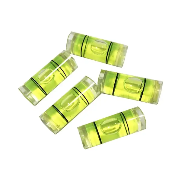 5 X Mini Waterpas (20mm X 6mm) / Onbreekbare Acrylglazen Buislibellen. thumbnail