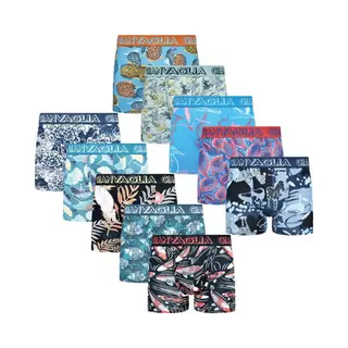 Gianvaglia Boxershort Heren | 10 Pack | Katoen | Maat M | Oceaan Mix Print | Ondergoed Heren | Onderbroeken Heren