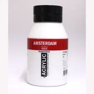 Amsterdam Acrylverf - Zinkwit - Acrylverf - Kunstschildersverf - Pigmentrijke Verf - Sneldrogende Verf - Dekwit - Verf Voor Canvas - Verf Voor Hout -