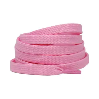 Platte Schoenveters 8mm Polyester Lichtroze 120cm
