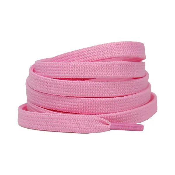 Platte Schoenveters 8mm Polyester Lichtroze 120cm thumbnail